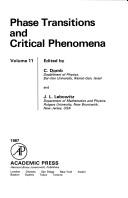 Phase Transitions and Critical Phenomena by Cyril Domb cover