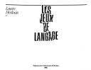Les jeux de langage by Laure Hesbois cover