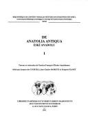 Anatolia antiqua = Eski Anadolu by Jacques Des Courtils cover