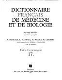 Dictionnaire français de médecine et de biologie en vingt fascicules by Alexandre Manuila cover