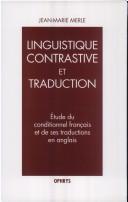 Étude du conditionnel français et de ses traductions en anglais by Jean-Marie Merle cover