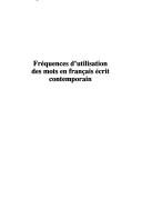 Fréquences d'utilisation des mots en français écrit contemporain