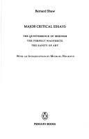 Major critical essays