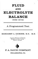 Fluid and electrolyte balance