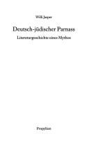 Deutsch-jüdischer Parnass by Willi Jasper cover