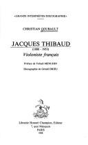 Jacques Thibaud (1880-1953) by Christian Goubault cover