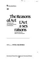 Reasons Of Art (Philosophica No. 30)