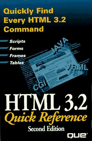 HTML 3.2 quick reference