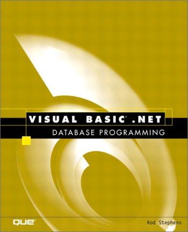 Visual Basic.NET Database Programming