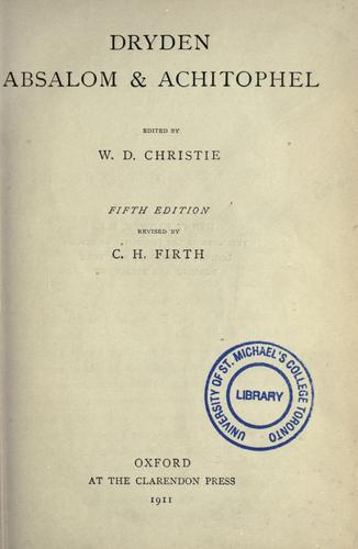 Absalom and Achitophel
