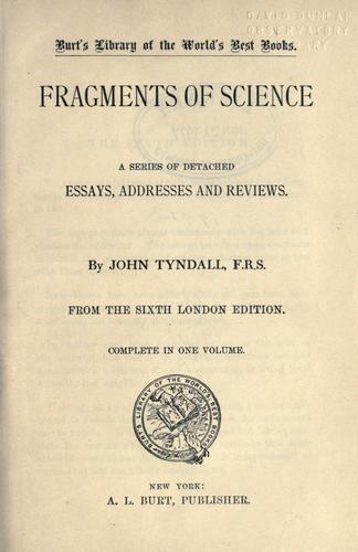 Fragments of science