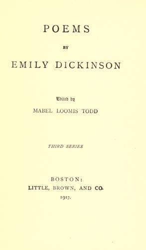 Poems by Emily Dickinson