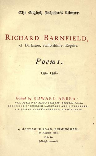 Poems, 1594-1598