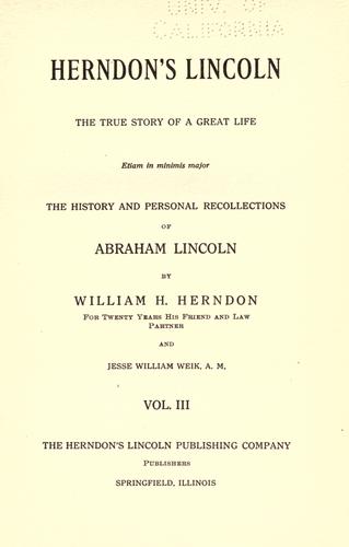 Herndon's Lincoln