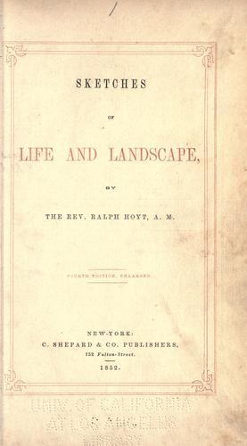 Sketches of life and landscape