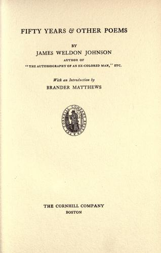 Fifty years & other poems