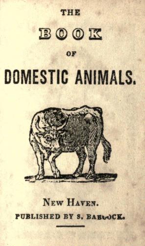 The book of domestic animals by  cover