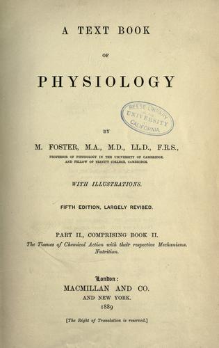 A text book of physiology
