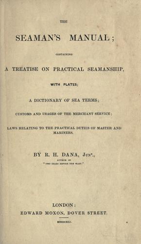 The seaman's manual