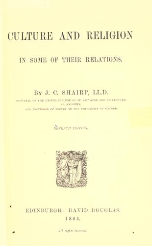 Culture and religion in some of their relations