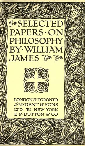 Selected papers on philosophy