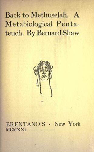 Back to Methuselah