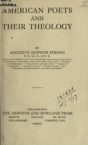 American poets and their theology