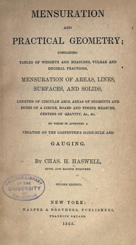 Mensuration and practical geometry