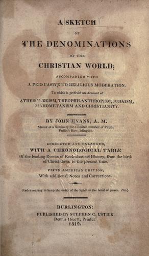 A sketch of the denominations of the Christian world