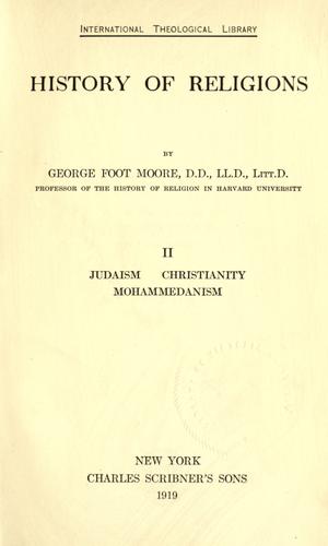 History of religions