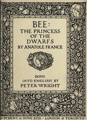 Abeille by Anatole France cover