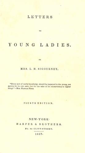 Letters to young ladies