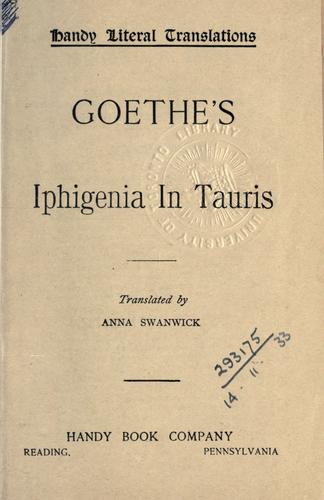 Iphigenie auf Tauris