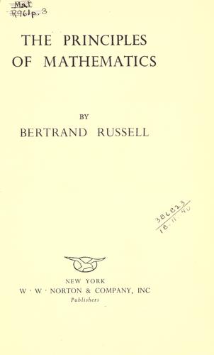 The principles of mathematics