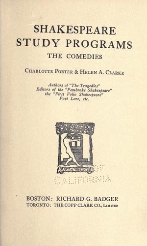 Shakespeare study programs