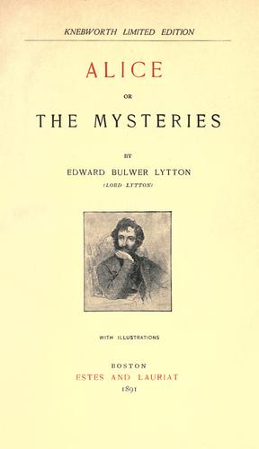 Alice or the Mysteries