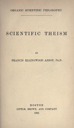 Scientific theism