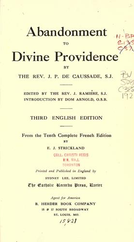 Abandon à la providence divine
