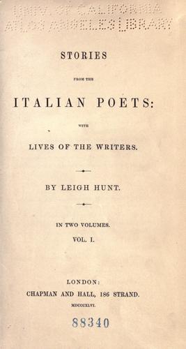 Stories from the Italian poets