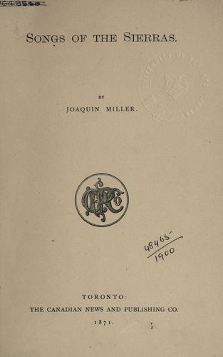 Songs of the Sierras