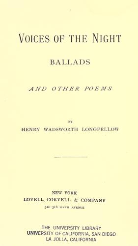 Voices of the night