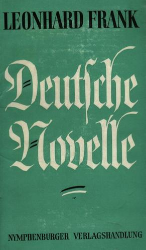 Deutsche Novelle by Leonhard Frank cover