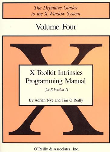 X Toolkit Intrinsics Programming Manual
