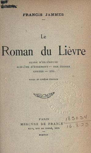 Le roman du lièvre