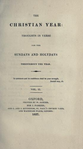 The Christian year