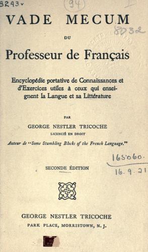 Vade Mecum du professeur de Français