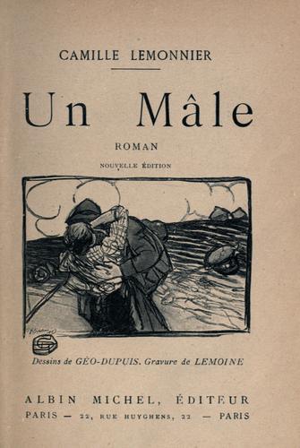 Un mâle, roman by Camille Lemonnier cover