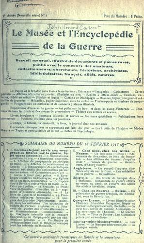 La musée et l'encyclopédie de la guerre by Grand-Carteret, John cover