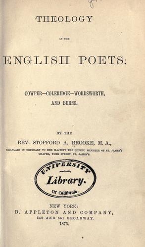 Theology in the English poets