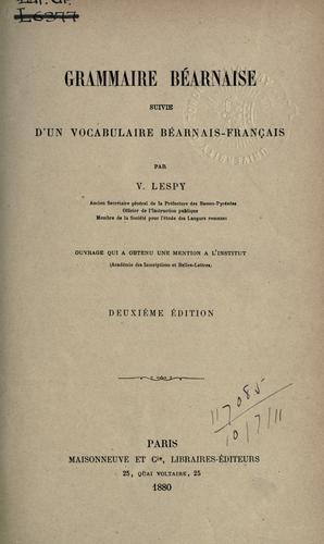 Grammaire béarnaise